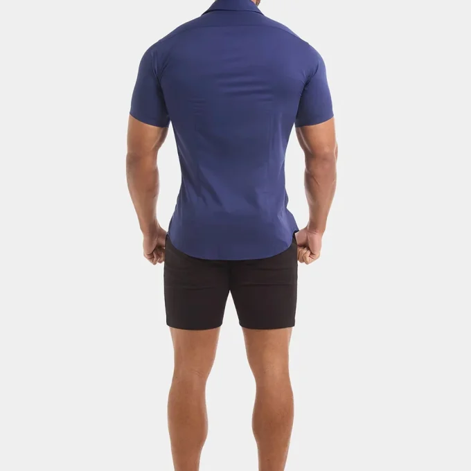 Men's Solid Colors Slim Fit Bamboo Breathable Anti-Wrinkle Stretch Shirts