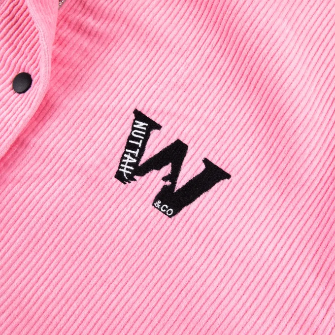 Reversible Zipper Plaid Design Snap Button Jacket for Men Unisex Casual Corduroy Clothing Patchwork Style