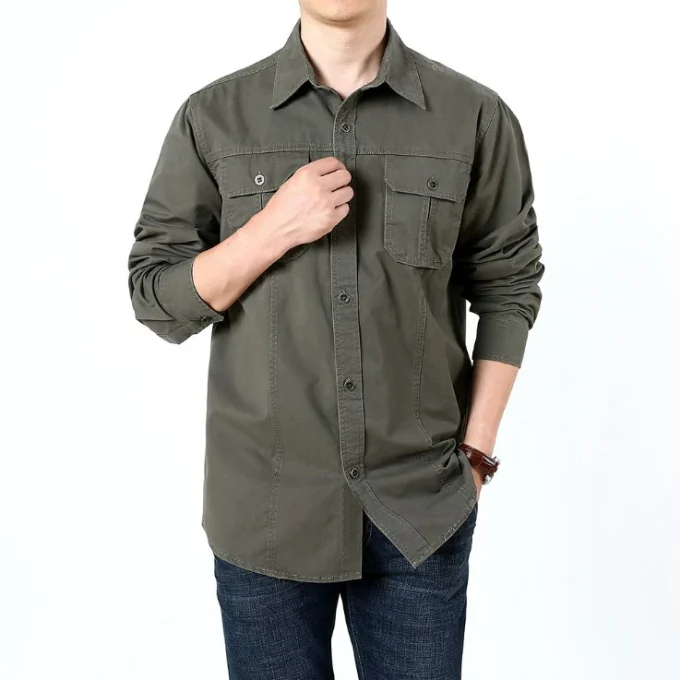 Shirts Mechanic Fishing Hunting High Quality Mens 5Xl Men Outdoor Shirt