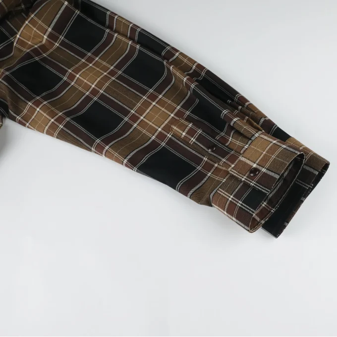 Men's Vintage Style Oversized Plaid Button Down Long Sleeve Shirts