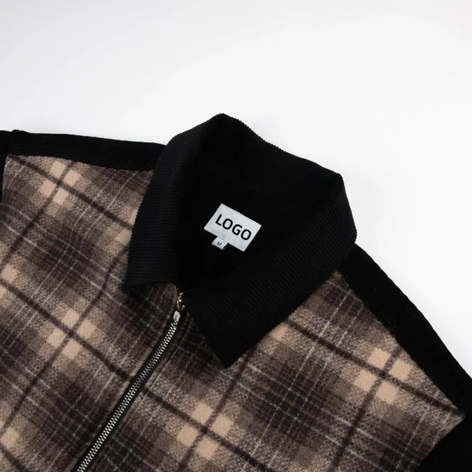 Classic Men's Black Corduroy Long Sleeve Shirts