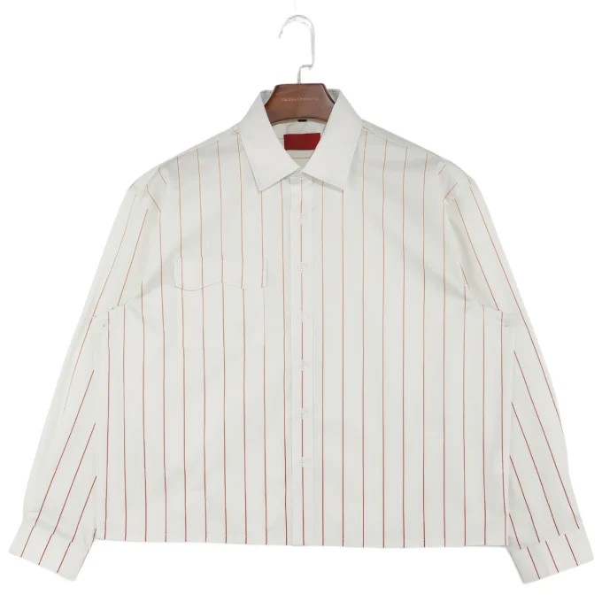 Stylish Men's High Quality Stripes Loose Fit Long Sleeve Shirts