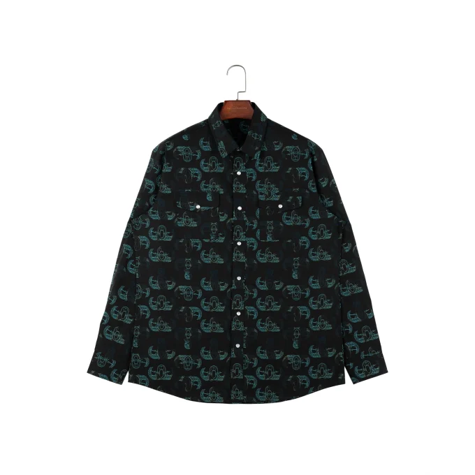 DTG Long Sleeve Shirt for Men Comfortable Cotton Men Shirts