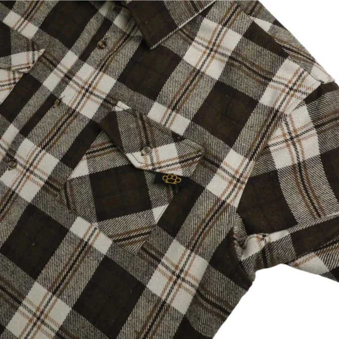 Men's Vintage Style Plaid Button Down Long Sleeve Shirts