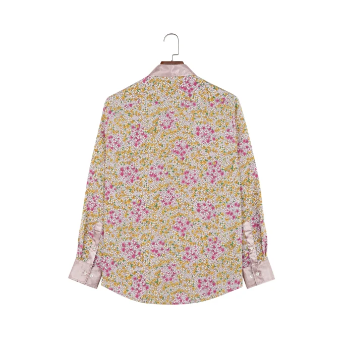 Small Men's Floral Shirts With Pure Cotton Skin Friendly Men's Shirts