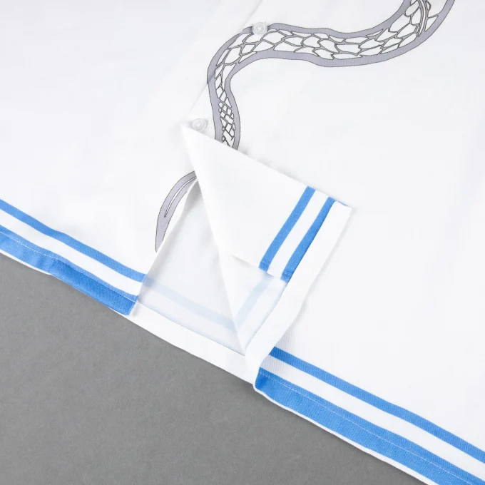 Digital Print Cuban Collar Short Sleeve Luxury Quality Cropped Boxy Fit Leisurely Casual Western Shirt for Men