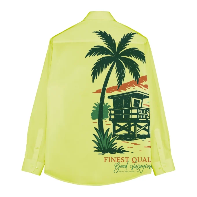 Self-design Men's Fashionable Multiple Colors Digital Printed Breathable Quick Dry Long Sleeve Cotton Blend Broadcloth Shirts