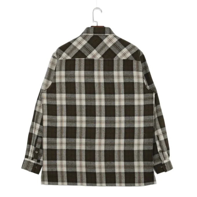 Men's Vintage Style Plaid Button Down Long Sleeve Shirts