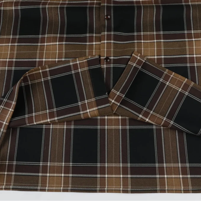 Men's Vintage Style Oversized Plaid Button Down Long Sleeve Shirts