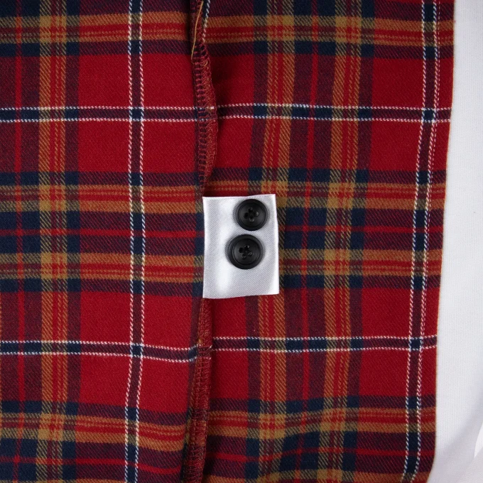 High Quality Fashion Men's Flannel Patchwork Shirt Printing Contrast Color Plaid Long Sleeve Shirt for Men