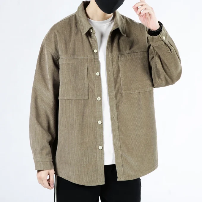 Men's Vintage Style Button Down Long Sleeve Shirts