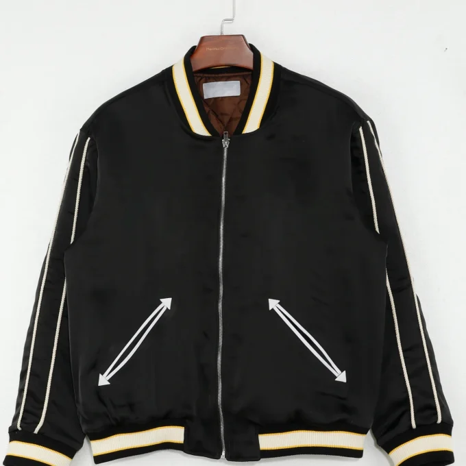 Unisex Two-Layer Corduroy Shell Baseball Jacket Cotton Lining Stand Zipper Front Spring Casual Reversible Waterproof