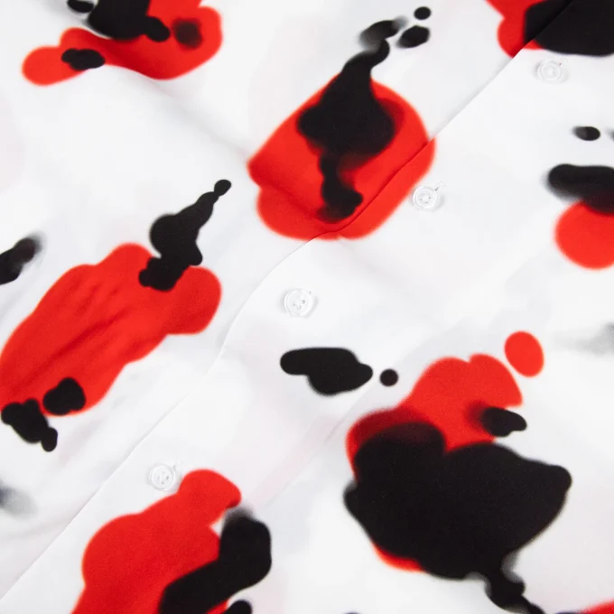 High Quality Soft Satin Fabric Digital Printing Short Sleeve Shirt Sets for Men Causal Men Shirt Shorts Sets