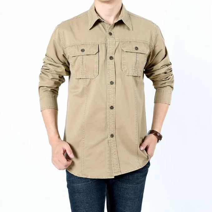 Shirts Mechanic Fishing Hunting High Quality Mens 5Xl Men Outdoor Shirt