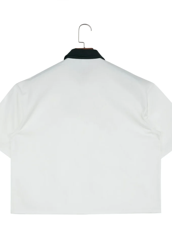 2025 Designer Men's Casual Half-Zip Cotton Tshirt Raglan Sleeve Solid Pattern High Quality Knitted for Spring Season