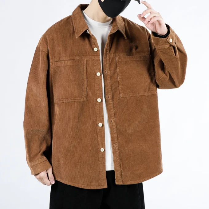 Men's Vintage Style Button Down Long Sleeve Shirts