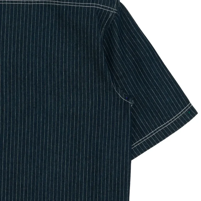 Premium Men's Corduroy Boxy Style Short Sleeve Shirts 100% Cotton Anti-Wrinkle Embroidered