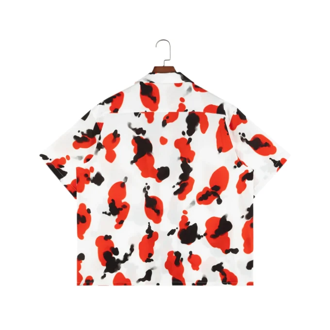 High Quality Soft Satin Fabric Digital Printing Short Sleeve Shirt Sets for Men Causal Men Shirt Shorts Sets