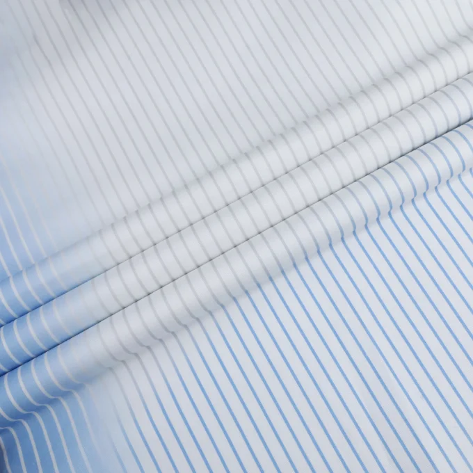 New Arrivals Ins Style Men's Blue and Free Air Stripe Button Down Short Sleeve Boxy Fit Shirts