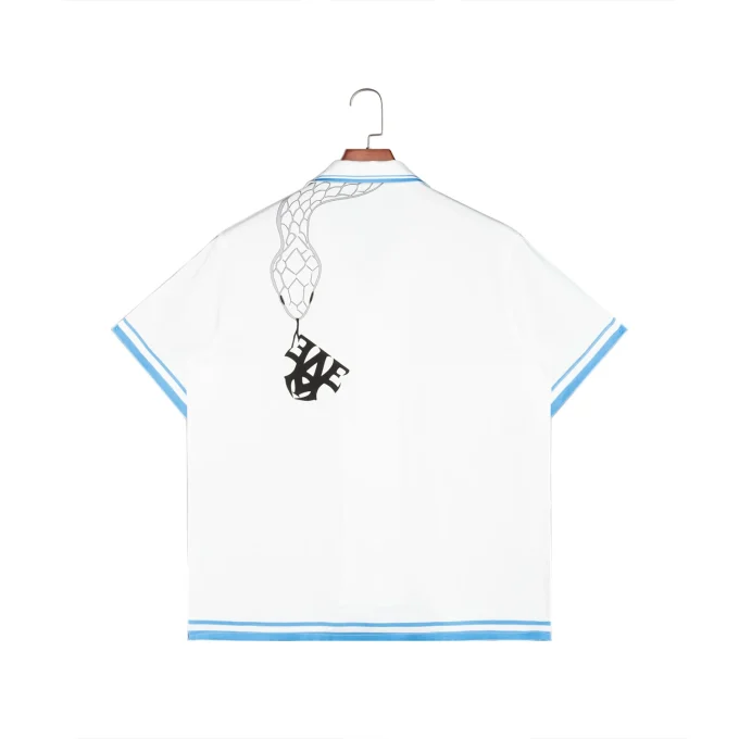 Digital Print Cuban Collar Short Sleeve Luxury Quality Cropped Boxy Fit Leisurely Casual Western Shirt for Men