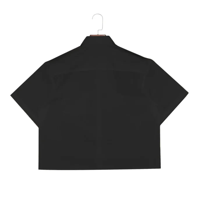 Men's 100% Cotton Breathable Anti-Wrinkle Single Breasted Button Short Sleeve Shirts Turn-Down Collar Animal Print Summer Casual