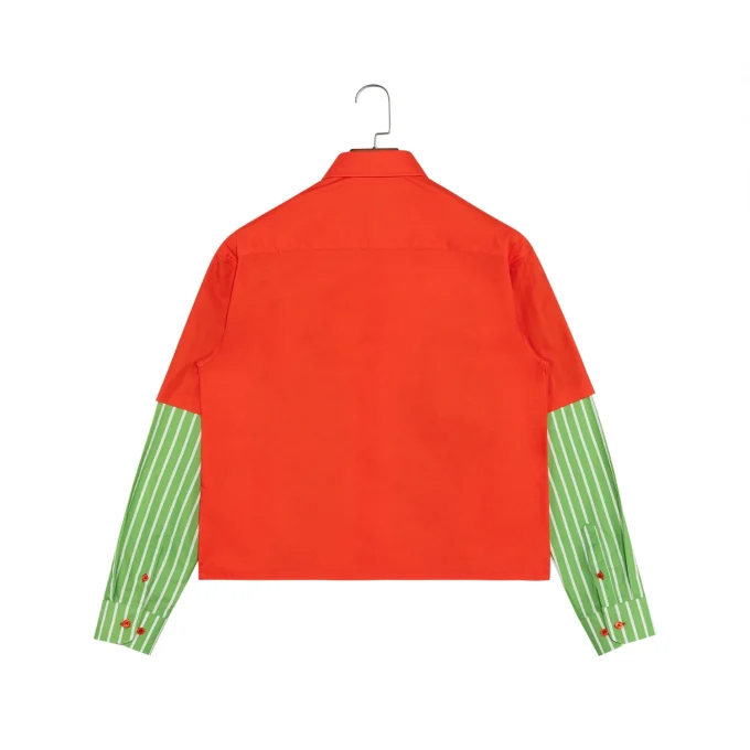 Unisex Vintage Cotton Oxford DTG Luxury Short Sleeve Shirt for Men Double Layer Sleeve Button up Casual Men's Shirts