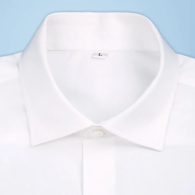 Solid Color 100% Cotton Dress Shirts for Man High Quality