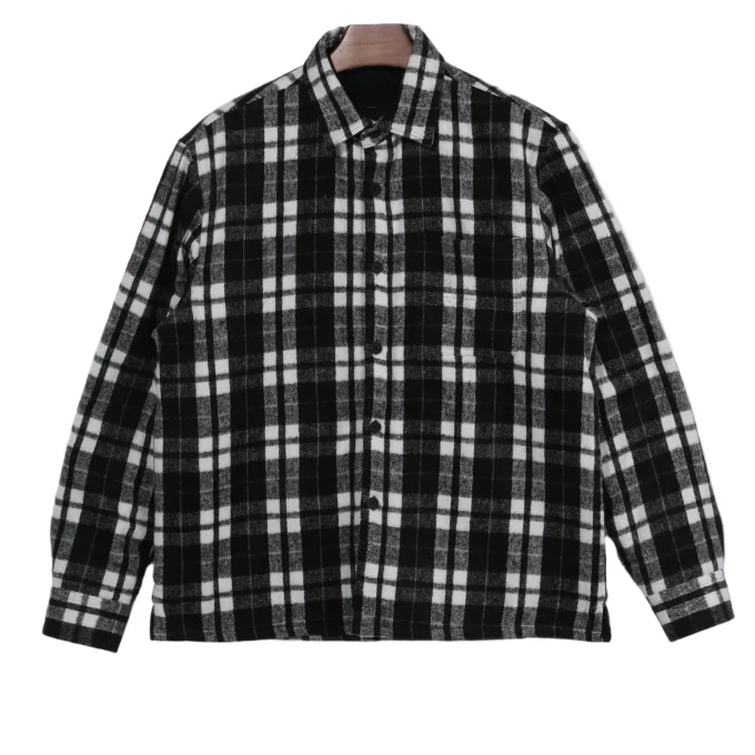 Luxury High Quality Plaid Long Sleeve Designer Satin Plus Size Men's Western Jacket