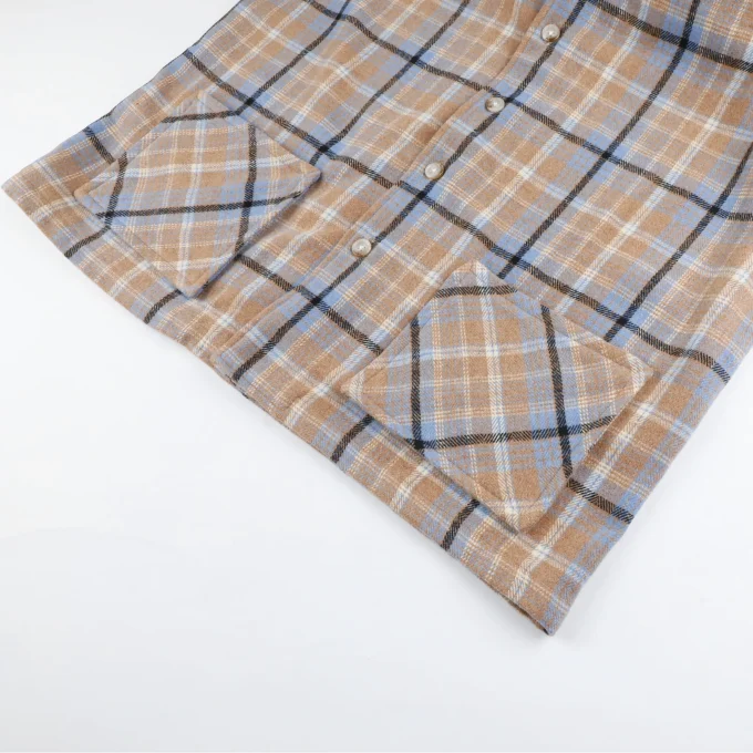 Vintage Style Men's Plaid Flannel Long Sleeve Button Down Shirts