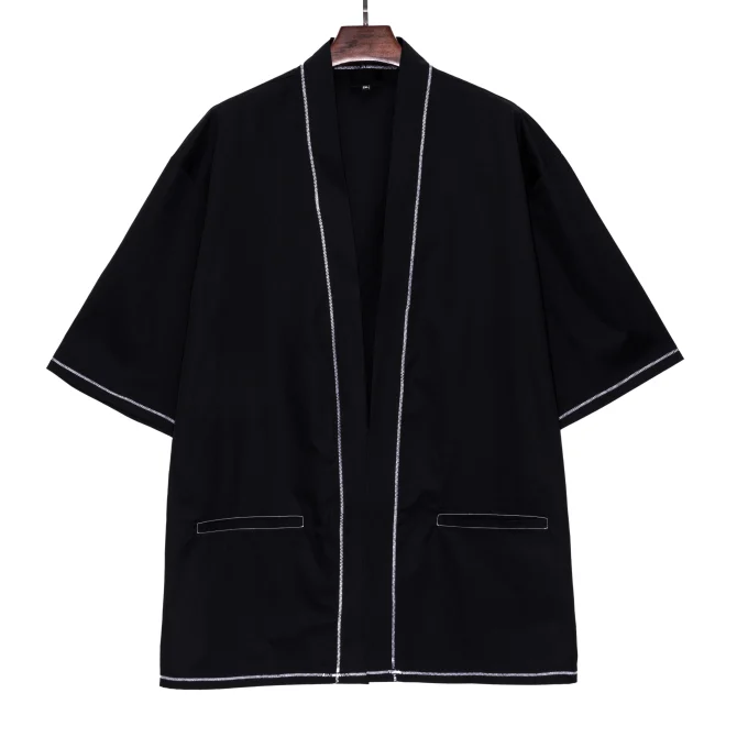 Mens Short Sleeve Shirt Vintage Camp Collar Button Down Shirts