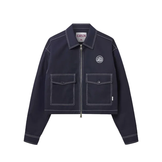 Unisex Coated Zip-Up Casual Denim Jacket Turn-Down Collar Front Washed Technics Breathable Windproof Quick Dry Autumn