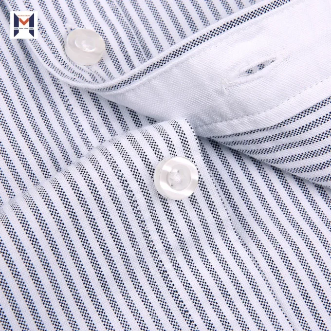 Fabric Strip Button Down Solid Color Shirts Accessories Long Sleeve Shirts for Man