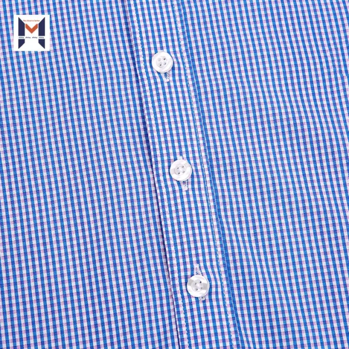 Popular Small Plaid Mens Shirts Anti-pilling Breathable Color Trendy Shirts