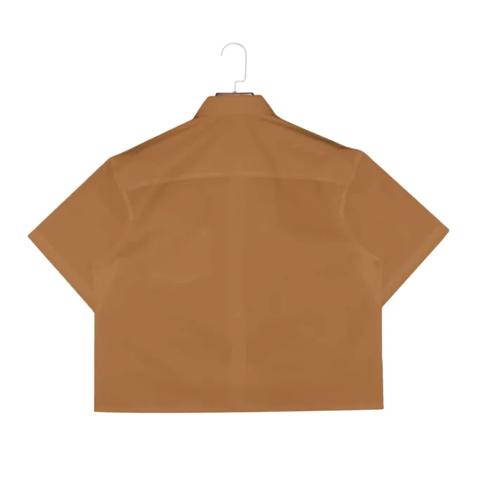 Men's 100% Cotton Breathable Anti-Wrinkle Single Breasted Button Short Sleeve Shirts Turn-Down Collar Animal Print Summer Casual