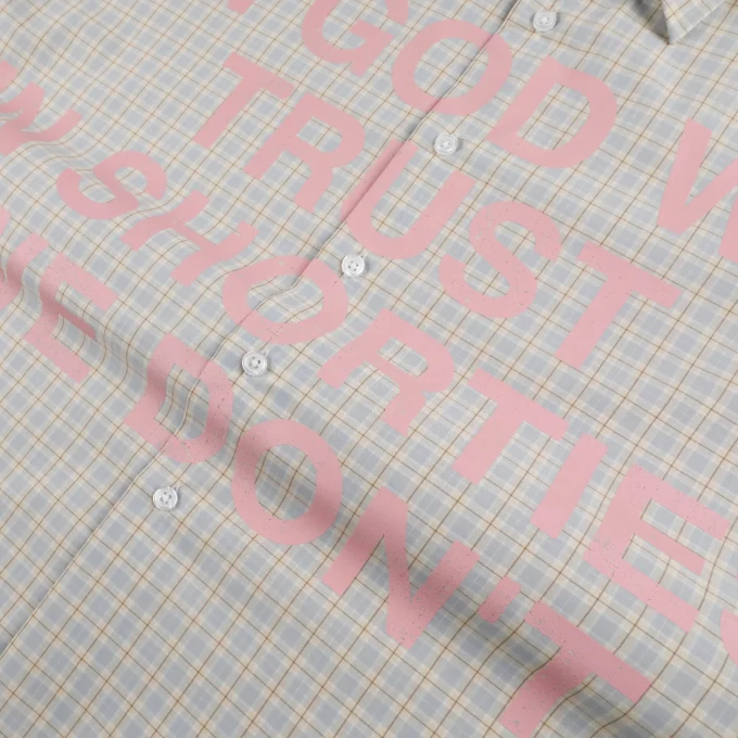 Men's Plus Size Comfortable Printed Plaid Short Sleeve Shirts