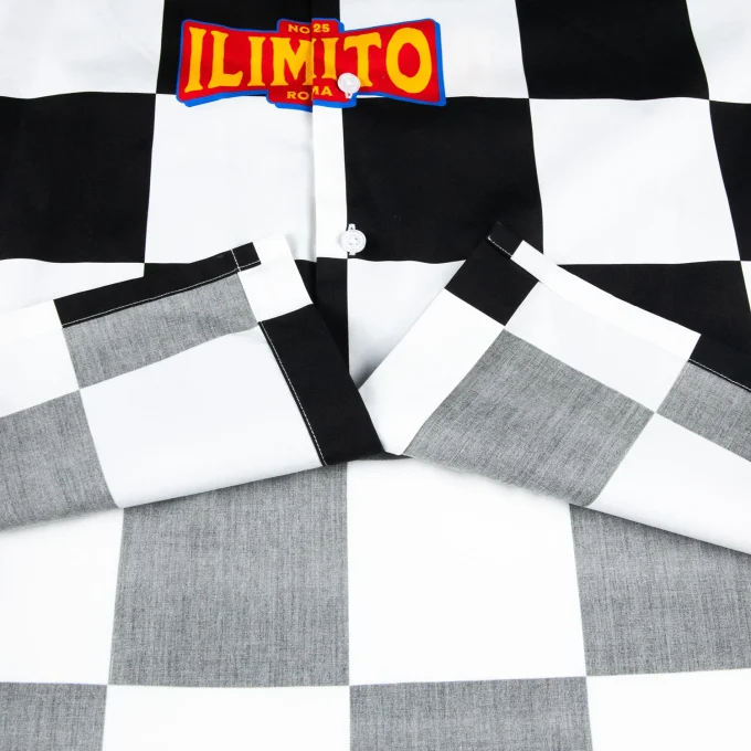 Casual Oversize Crop Check Plaid Shirts for Men Vintage Print Cotton for Summer Streetwear DTG Men's Shirt