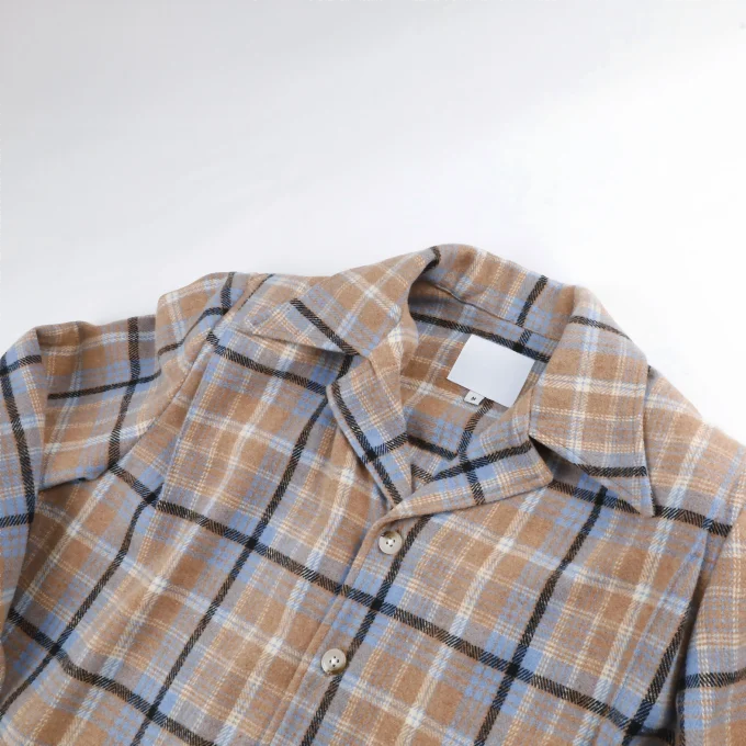 Vintage Style Men's Plaid Flannel Long Sleeve Button Down Shirts