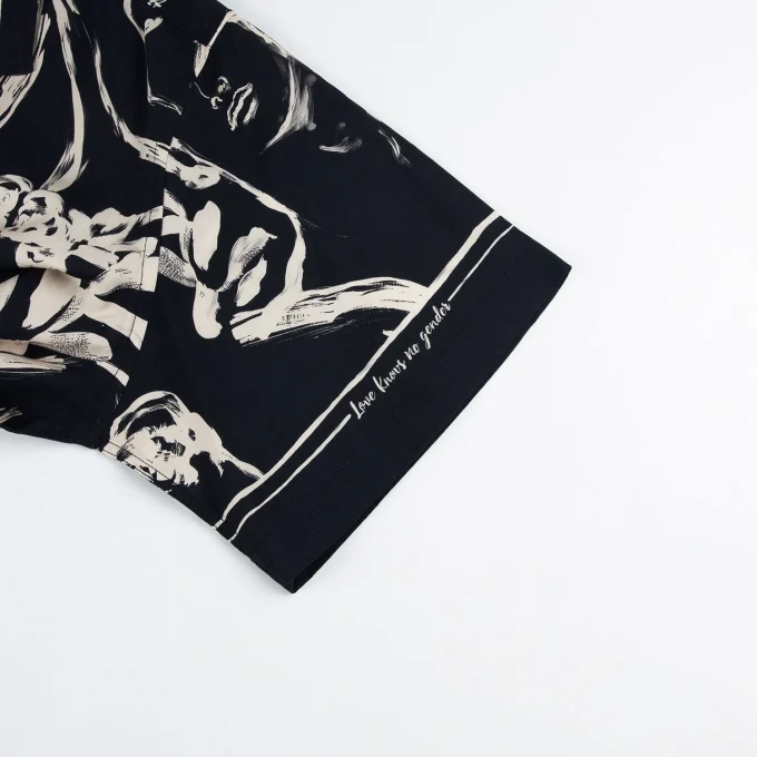 High Quality Casual Short Sleeve Shirt Vintage Style Digital 3D Printed Shirts for Men Men's Shirts