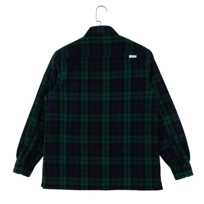 Men's Fleece Plaid Long Sleeve Thick Jacket Coats