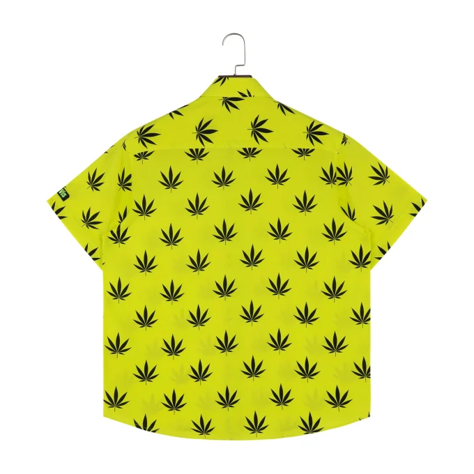 Breathable Summer Hawaiian Vacation Shirt Button up Men Shirt Viscose Short Sleeve Style Personal