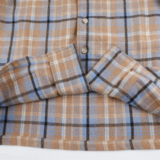 Vintage Style Men's Plaid Flannel Long Sleeve Button Down Shirts
