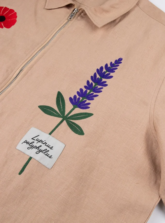 100% Cotton Zipper-Up Shirt Sets for Men Print and Embroid Plus Size Casual Social Men's Shirts Sets