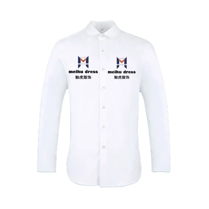 Solid Color 100% Cotton Dress Shirts for Man High Quality