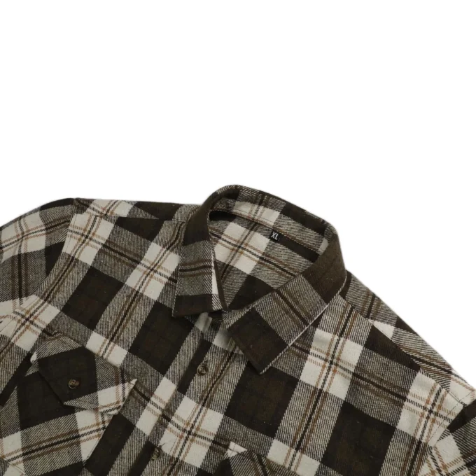 Men's Vintage Style Plaid Button Down Long Sleeve Shirts