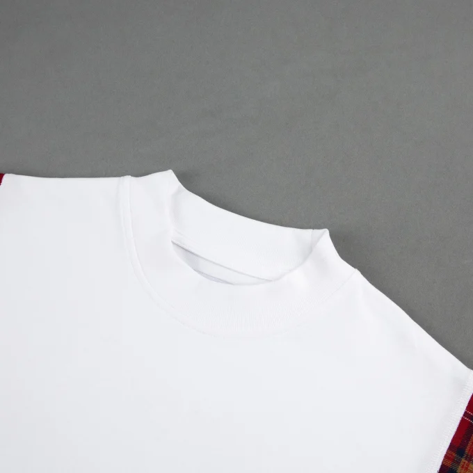 High Quality Fashion Men's Flannel Patchwork Shirt Printing Contrast Color Plaid Long Sleeve Shirt for Men