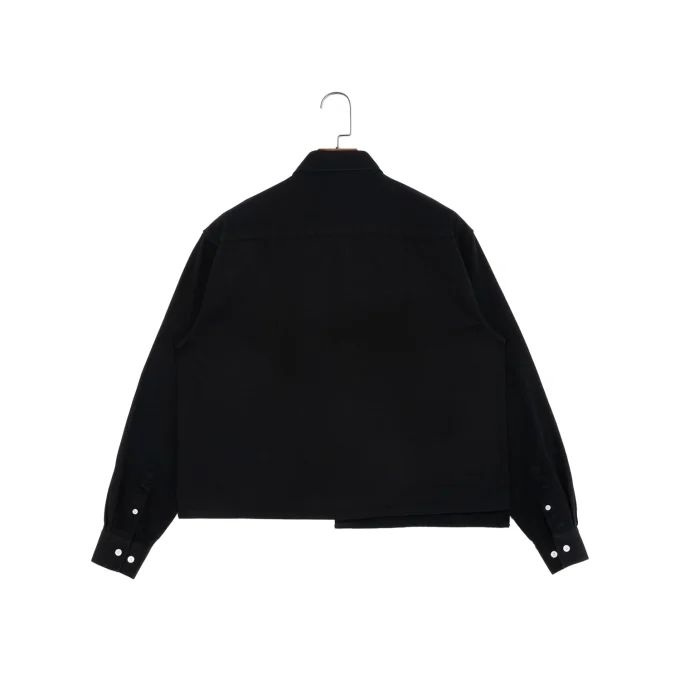 100% Cotton Long Sleeve Shirts for Men with Square Collar Prints Embroidery Boxy Loose Fit Men's Casual Shirts