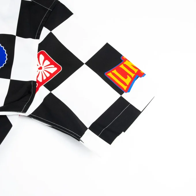 Casual Oversize Crop Check Plaid Shirts for Men Vintage Print Cotton for Summer Streetwear DTG Men's Shirt