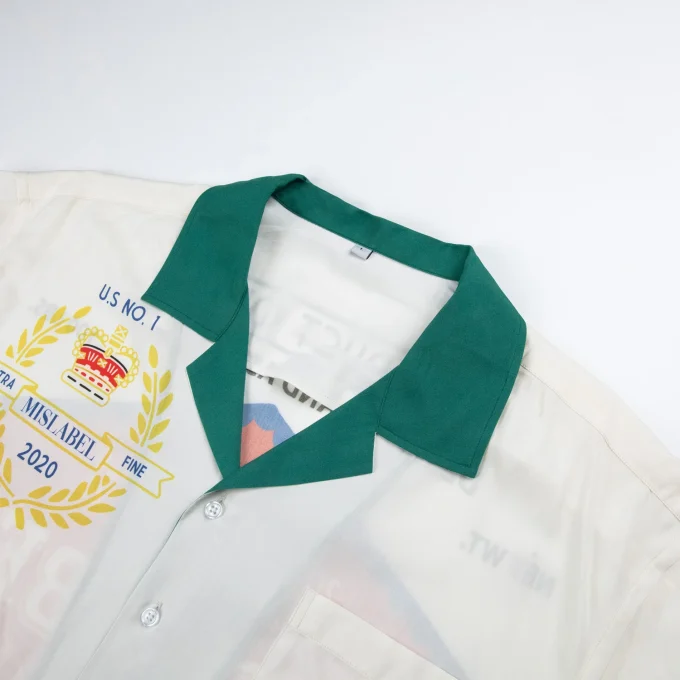 High Quality Digital Printing on Demand Hawaiian Shirts for Men Casual Breathable Plus Size Woven Label Western Shirts