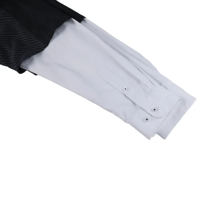 Patchwork Corduroy Embroidered Long Sleeve Cotton Blend Men's Shirts