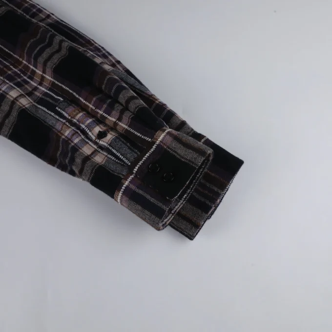 Unisex Spring Casual Two Layer Corduroy Shirt Jacket Stand Collar Zipper Closure 100% Cotton Waterproof Breathable